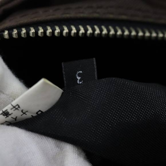 Burberrys Nova Check Blue Label Hand Bag Nylon Brown Beige Auth yb564 - Picture 12 of 16